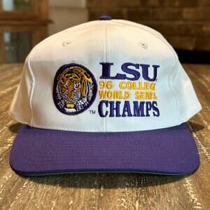 Vintage The Game LSU Tigers Baseball 1996 College World Series Champions Hat Cap